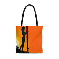 Sunset Surfer Girl Tote Bag - Function123