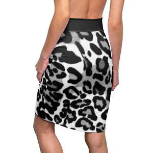 Black & White Leopard Skirt - Function123