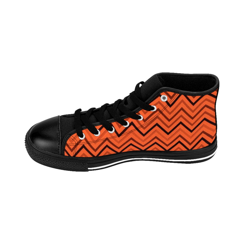 Burnt Orange Women's High-top Sneakers - Function123