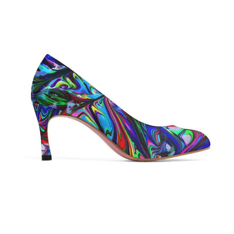 Multicolor Abstract High Heels