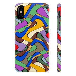 Colorful Curvaceous Matrix Phone Case - Function123