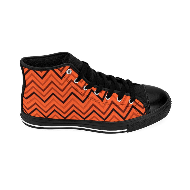 Burnt Orange Women's High-top Sneakers - Function123