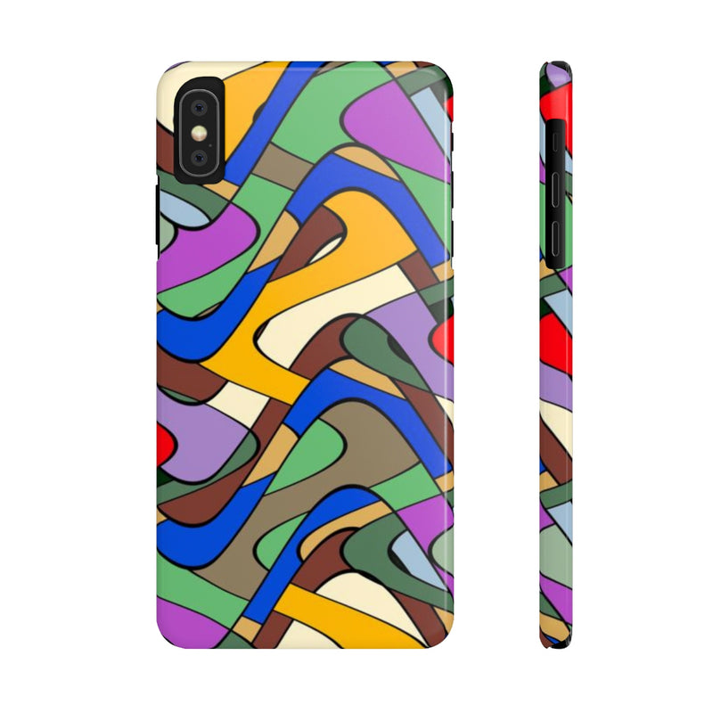 Colorful Curvaceous Matrix Phone Case - Function123