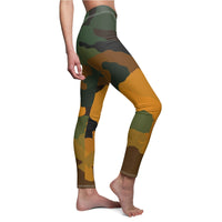 Green & Gold Camouflage Leggings - Function123