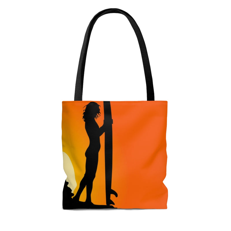 Sunset Surfer Girl Tote Bag - Function123