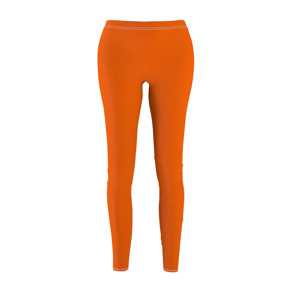 Burnt Orange Casual Leggings - Function123