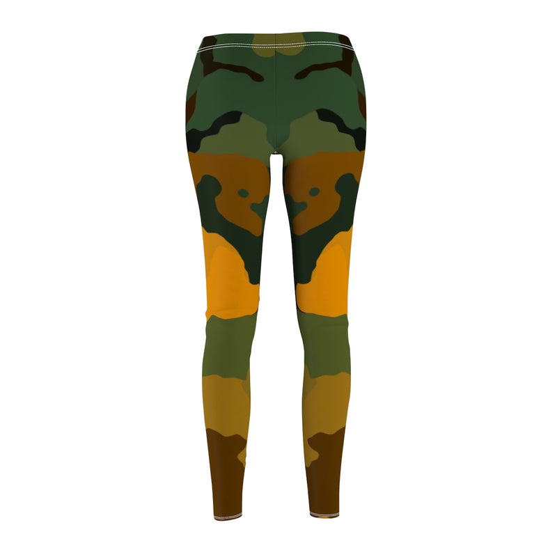 Green & Gold Camouflage Leggings - Function123