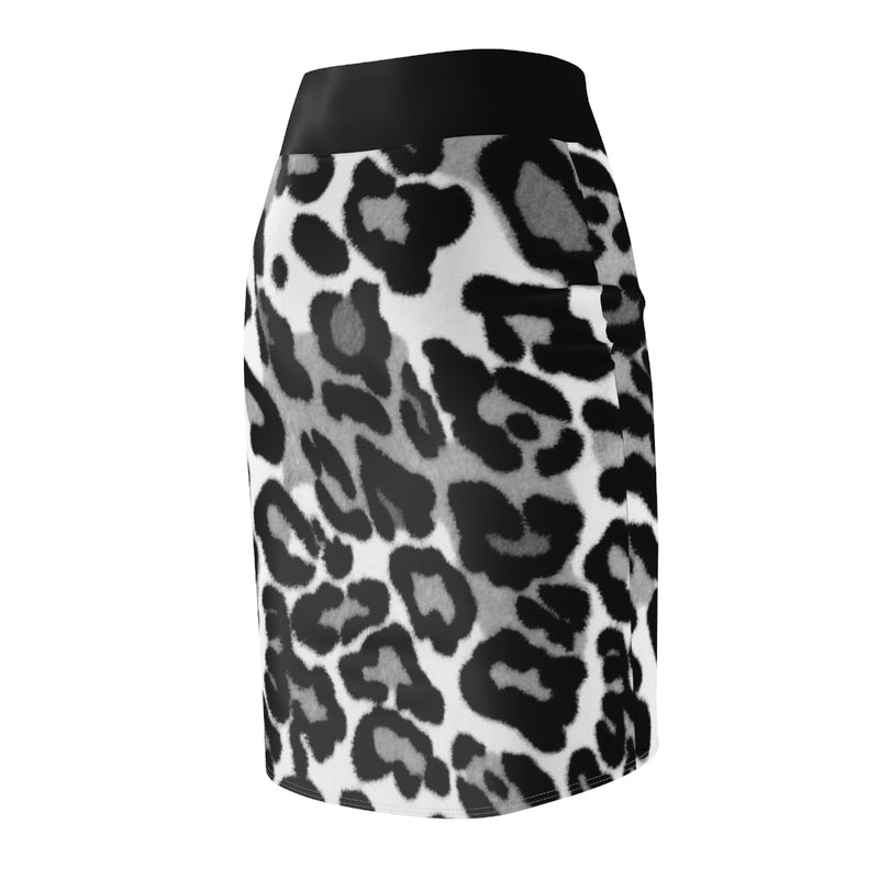 Black & White Leopard Skirt - Function123