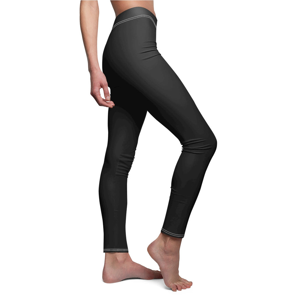 Jet Black Casual Leggings - Function123