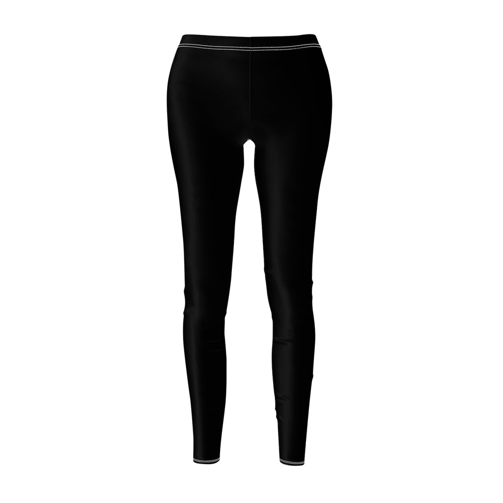 Jet Black Casual Leggings - Function123