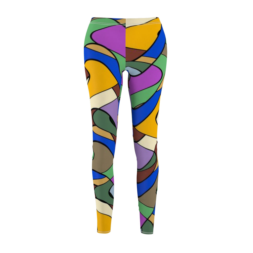 Colorful Curvaceous Matrix Leggings - Function123