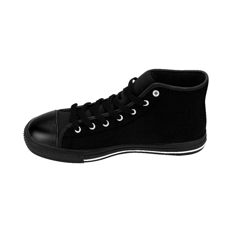 Men's Black High-Top Sneakers - Function123