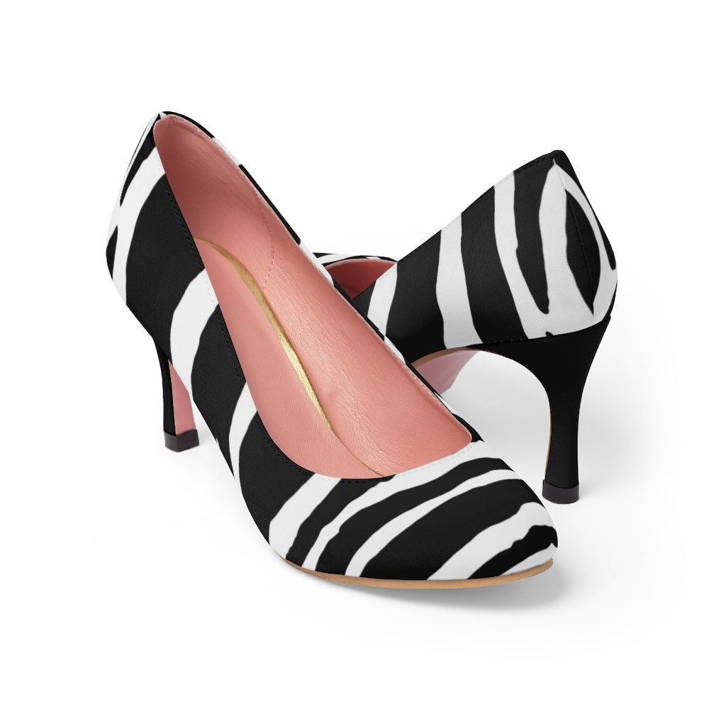 Zebra Skin High Heels