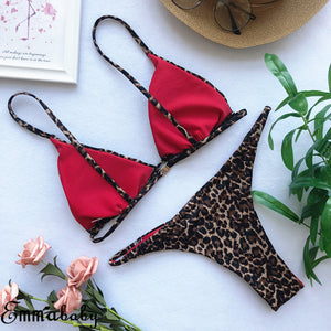 Leopard Thonged Bikini