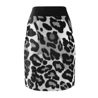 Black & White Leopard Skirt - Function123