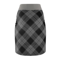 Black Plaid Skirt - Function123