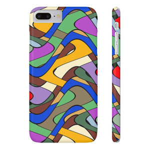 Colorful Curvaceous Matrix Phone Case - Function123