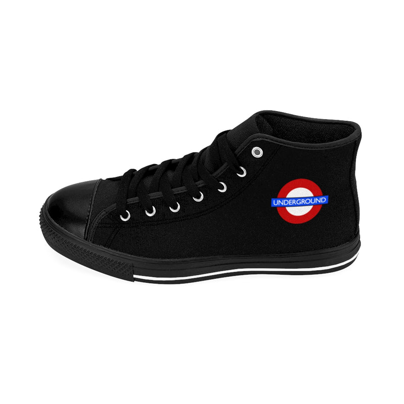 Men's Black High-Top Sneakers - Function123