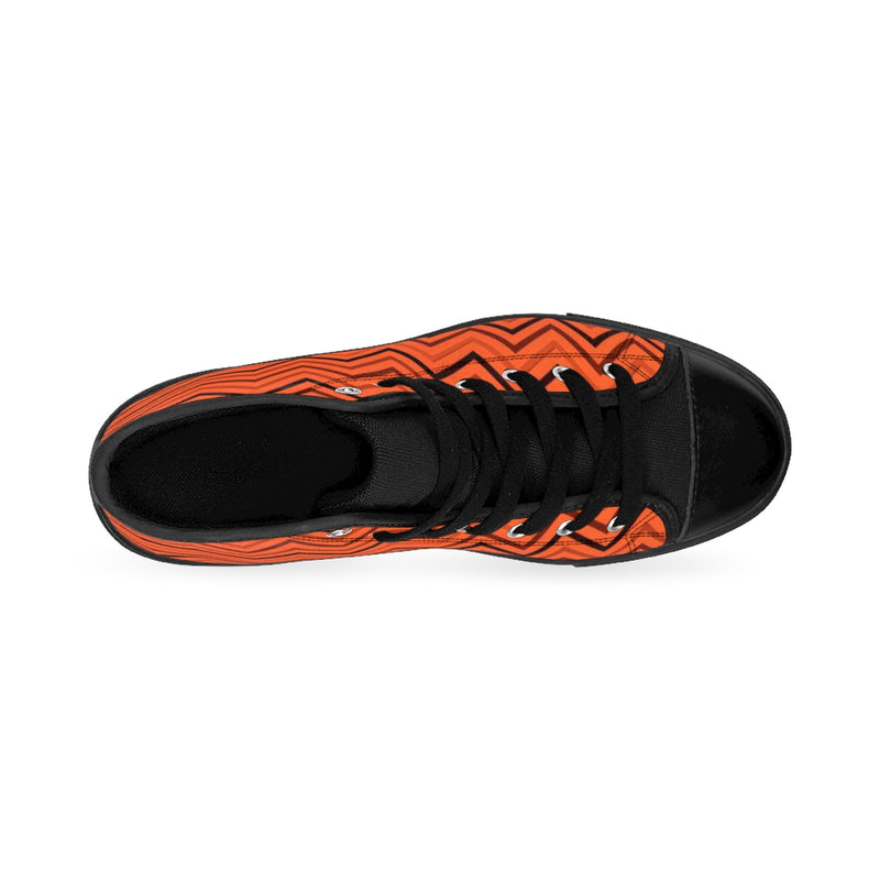 Burnt Orange Women's High-top Sneakers - Function123