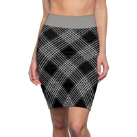 Black Plaid Skirt - Function123