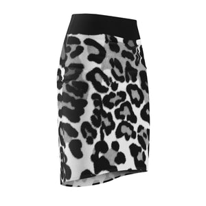 Black & White Leopard Skirt - Function123