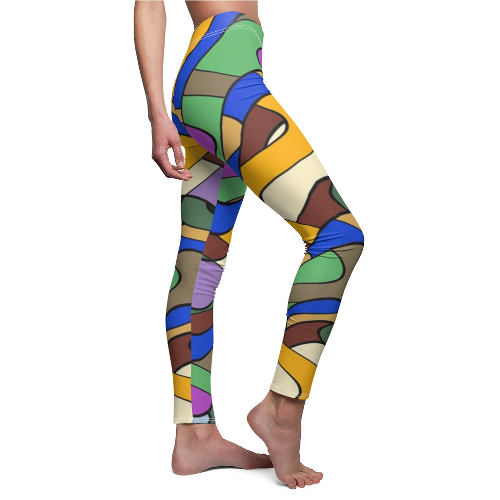 Colorful Curvaceous Matrix Leggings - Function123