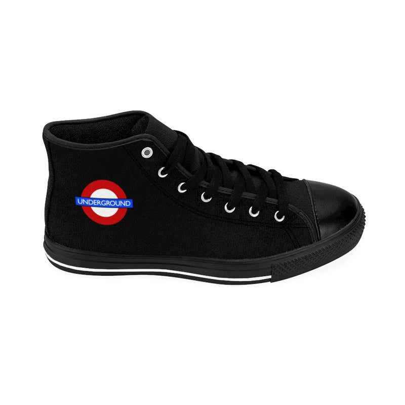 Men's Black High-Top Sneakers - Function123