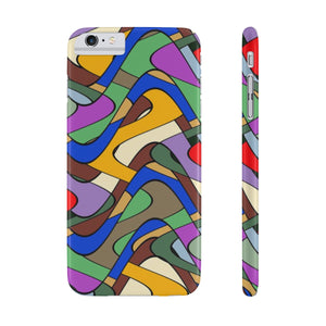 Colorful Curvaceous Matrix Phone Case - Function123