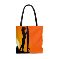 Sunset Surfer Girl Tote Bag - Function123