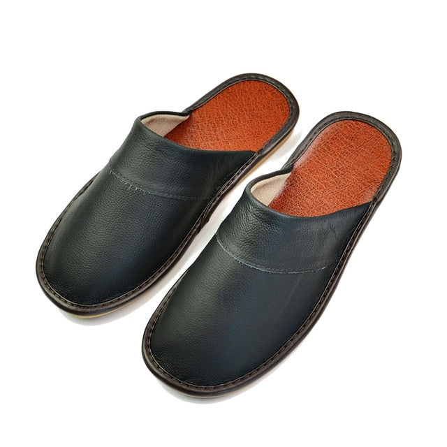 Genuine Leather Home Slippers - Function123