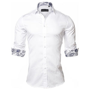 Paisley Fashioned Slim Fit Shirt - Function123