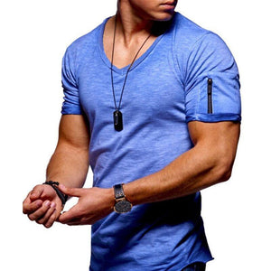 V - Neck Fitness bodybuilding T-shirt - Function123