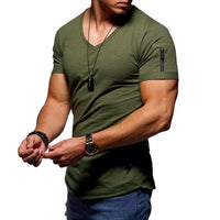 V - Neck Fitness bodybuilding T-shirt - Function123