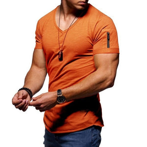 V - Neck Fitness bodybuilding T-shirt - Function123