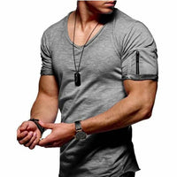 V - Neck Fitness bodybuilding T-shirt - Function123