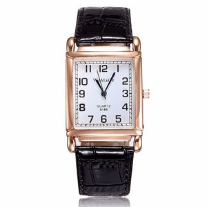 Womens Rose Gold Square Watch