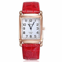 Womens Rose Gold Square Watch