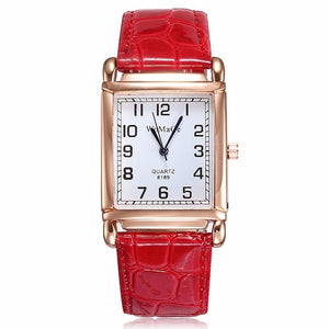 Womens Rose Gold Square Watch