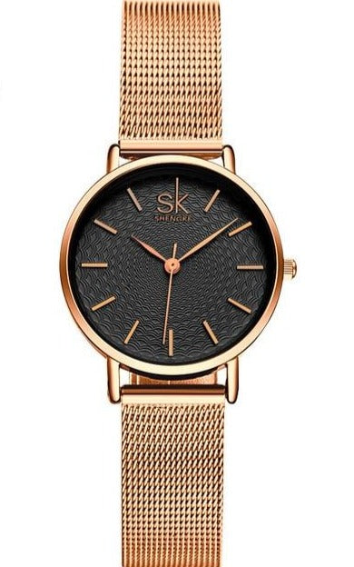 Ladies Slim Steel Mesh Watch