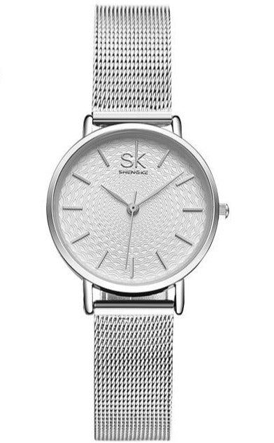 Ladies Slim Steel Mesh Watch