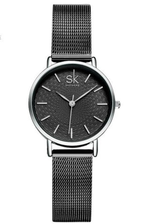 Ladies Slim Steel Mesh Watch