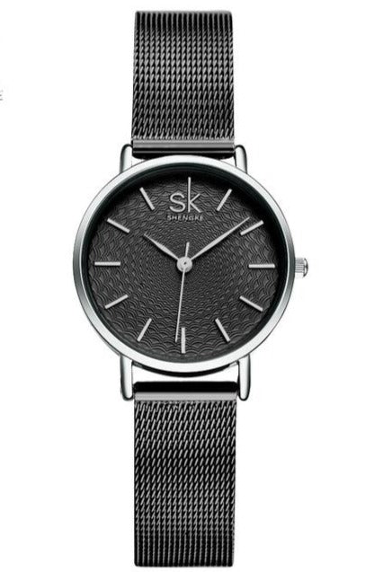 Ladies Slim Steel Mesh Watch