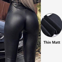 Leatherette Skinny Leggings