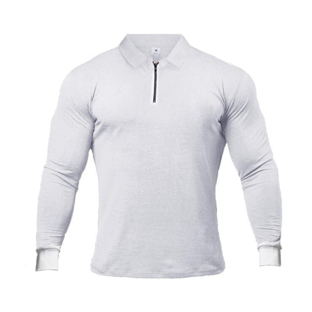 Mens Spring Solid Polo Shirt