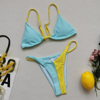 Patchwork Pastel Bikini